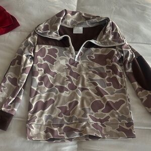 Camouflage Quarter-Zip Pullover